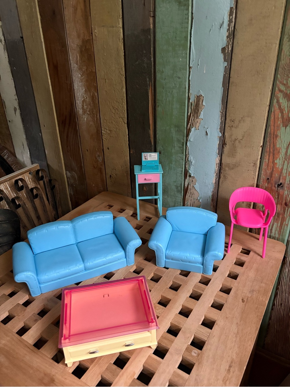 Vintage Mattel Barbie Furniture lot 2002 Talking town house